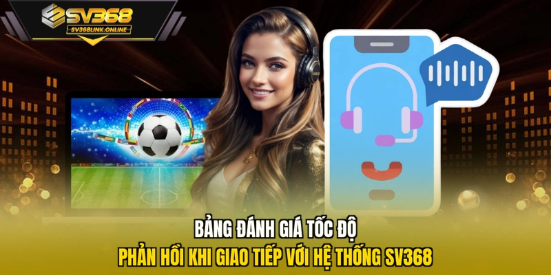 Bảng đánh giá tốc độ phản hồi khi giao tiếp với hệ thống SV368