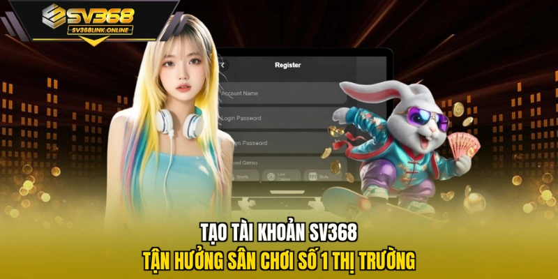 Tạo tài khoản SV368 tận hưởng sân chơi số 1 thị trường